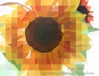 Sunflower Peggy Aare PaperPiecingHeartland_at_gmailTX
