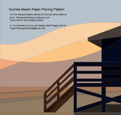 Sunrise Beach paper piecing