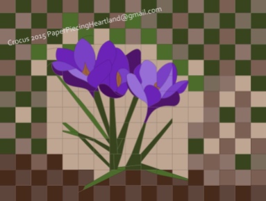 Here's a crocus pattern to bring spring to anyone's heart.