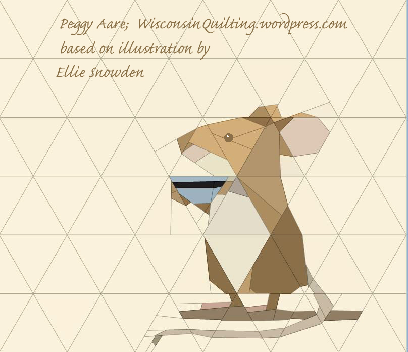 Mouse and a Cuppa– Paper Piecing design
