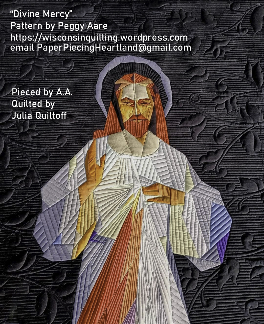 Divine Mercy — Paper-Pieced Wall Hanging Quilt Pattern